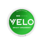 Premium VELO-Bright-Spearmint-Mini functional energy pouch by ZestPulse, designed for instant focus and clarity, isolated on a clean background.