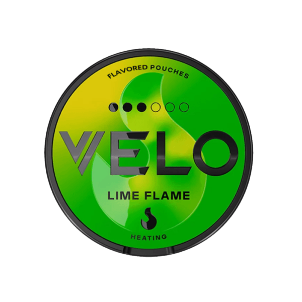 Premium VELO-Lime-Flame functional energy pouch by ZestPulse, designed for instant focus and clarity, isolated on a clean background.