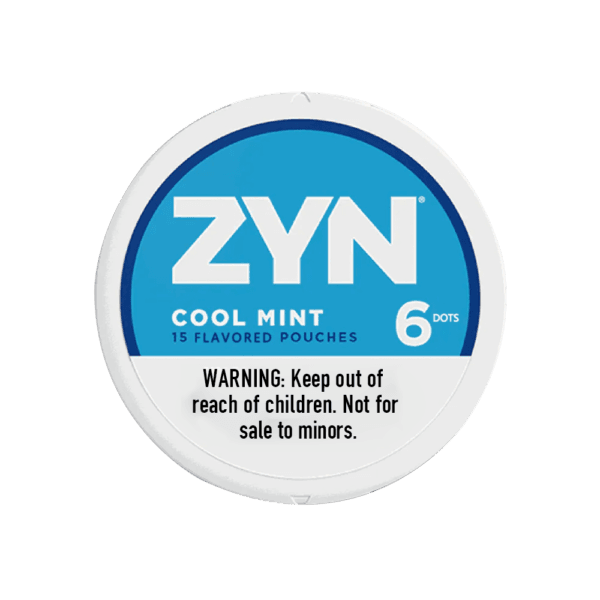 Premium ZYN-Cool-Mintfunctional energy pouch by ZestPulse, designed for instant focus and clarity, isolated on a clean background.