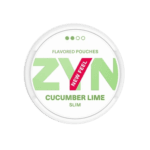Premium ZYN-Cucumber-Lime functional energy pouch by ZestPulse, designed for instant focus and clarity, isolated on a clean background.