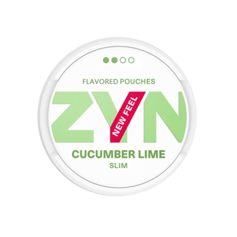 Premium ZYN-Cucumber-Lime functional energy pouch by ZestPulse, designed for instant focus and clarity, isolated on a clean background.