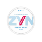 Premium ZYN-Fresh-Mint functional energy pouch by ZestPulse, designed for instant focus and clarity, isolated on a clean background.