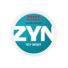 Premium ZYN-Icy-Mint functional energy pouch by ZestPulse, designed for instant focus and clarity, isolated on a clean background.