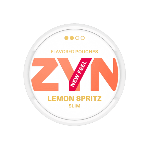 Premium ZYN-Lemon-Spritz functional energy pouch by ZestPulse, designed for instant focus and clarity, isolated on a clean background.