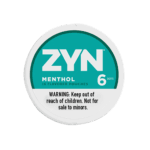 Premium ZYN-Mentho functional energy pouch by ZestPulse, designed for instant focus and clarity, isolated on a clean background.