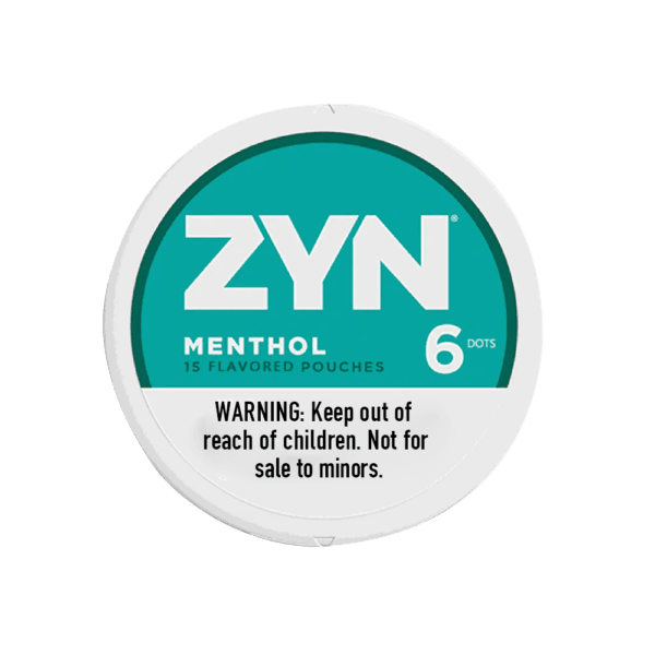 Premium ZYN-Mentho functional energy pouch by ZestPulse, designed for instant focus and clarity, isolated on a clean background.