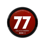 Premium 77-Cola-Cherry functional energy pouch by ZestPulse, designed for instant focus and clarity, isolated on a clean background.
